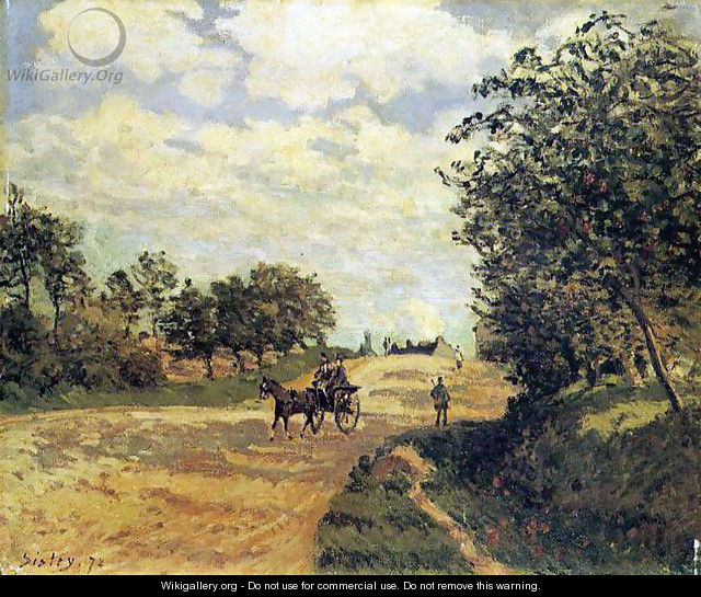 The Road from Mantes to Choisy-le-Roi - Alfred Sisley