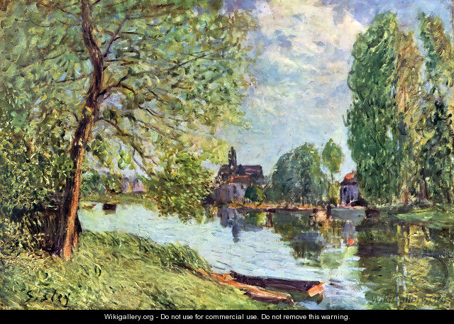 River landscape Moret-sur-Loing - Alfred Sisley
