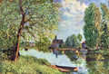 River landscape Moret-sur-Loing - Alfred Sisley