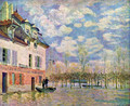 Punt in the inundation - Alfred Sisley