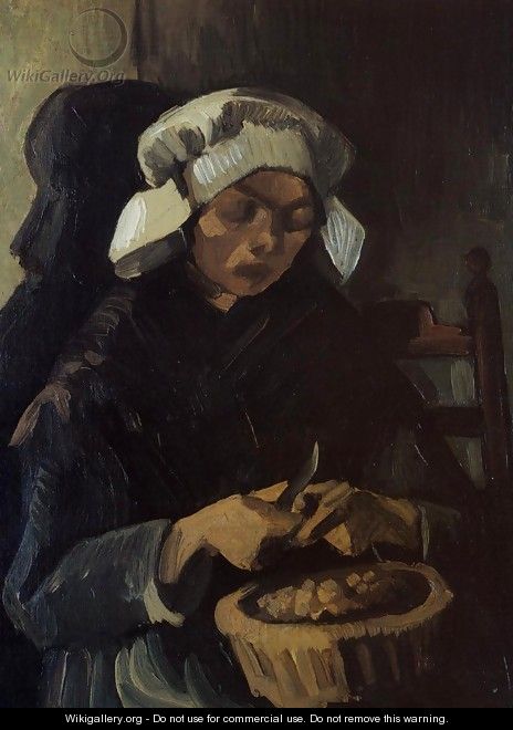 Peasant Woman Peeling Potatoes, Neunen - Vincent Van Gogh