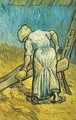 Paysanne coupant de la paille 1889 - Vincent Van Gogh