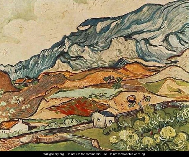 Les Alpilles, Mountainous Landscape near Saint-Remy - Vincent Van Gogh
