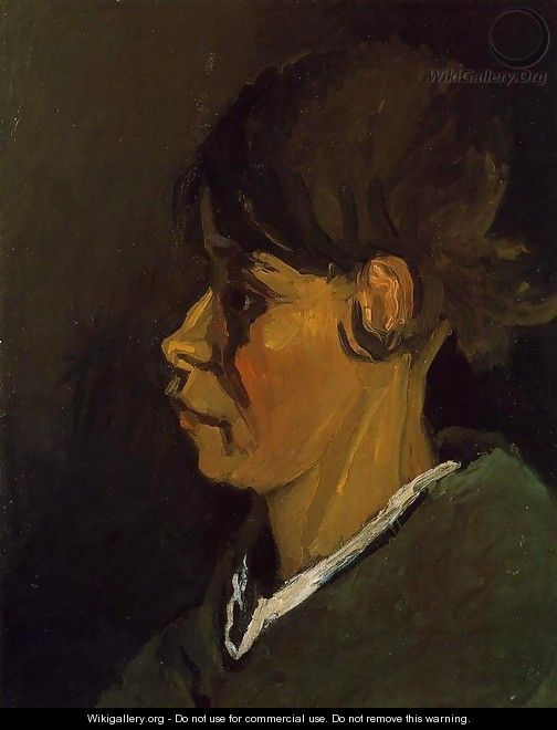 Head of a Peasant Woman, Left Profile - Vincent Van Gogh