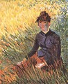 Femme assise dans l'herbe 1887 - Vincent Van Gogh