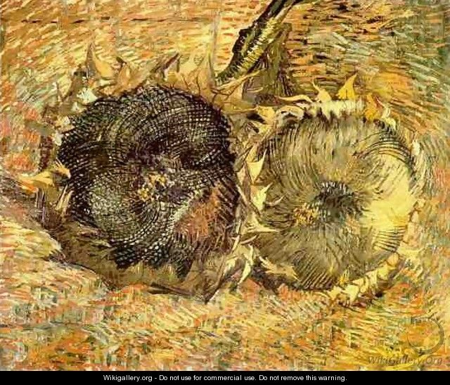 Deux tournesols coupés 1887 - Vincent Van Gogh