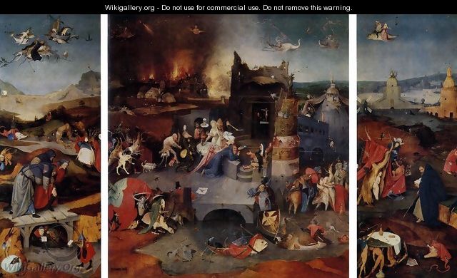 Triptych of Temptation of St Anthony - Hieronymous Bosch