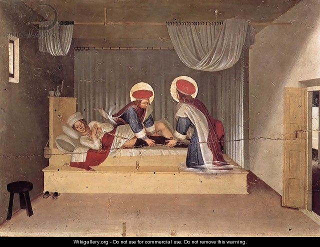 The Healing of Justinian by Saint Cosmas and Saint Damian - Giotto Di Bondone