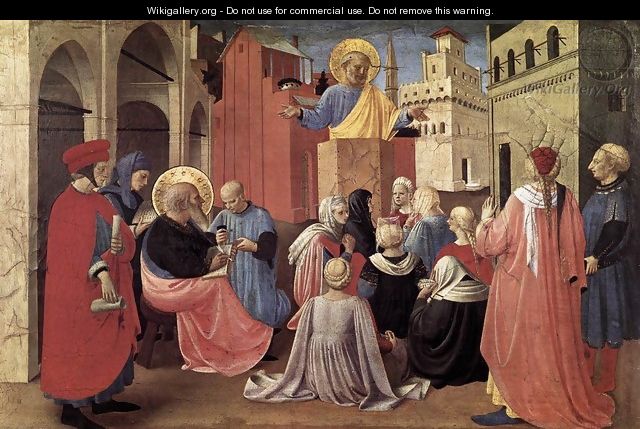 St Peter Preaching in the Presence of St Mark - Giotto Di Bondone