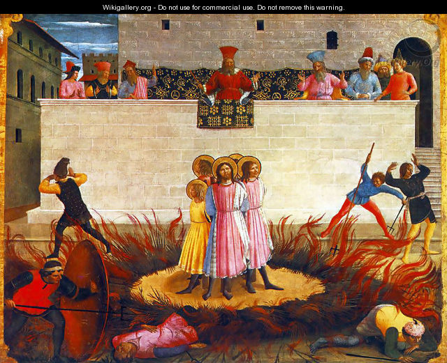 Saint Cosmas and Saint Damian Condamned - Giotto Di Bondone