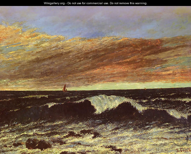 The Wave 1 - Gustave Courbet