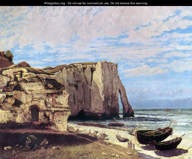 The Cliffs of Étretat After the Storm - Gustave Courbet