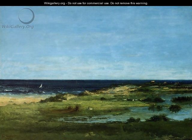 The beach - Gustave Courbet