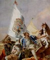 Frescoes in the Royal Palace of Madrid, scene, lauding Spain, detail 2 - Giovanni Battista Tiepolo
