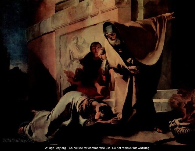 The repudiation of Hagar - Giovanni Battista Tiepolo