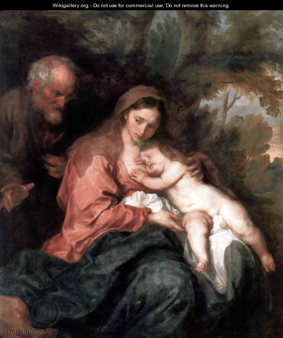 Rest on the run to Egypt - Sir Anthony Van Dyck