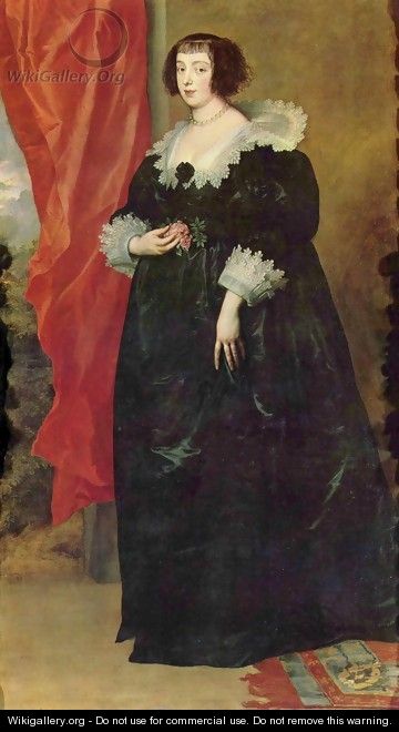 Portrait of the Margarete von Lothringen - Sir Anthony Van Dyck