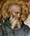St Benedict (detail of Crucifixion) - Angelico Fra