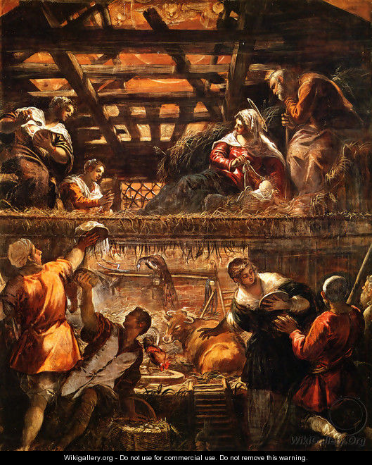 The Adoration of the Shepherds - Jacopo Tintoretto (Robusti)