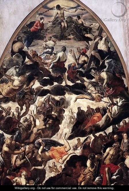 The Last Judgment (detail 1) - Jacopo Tintoretto (Robusti)