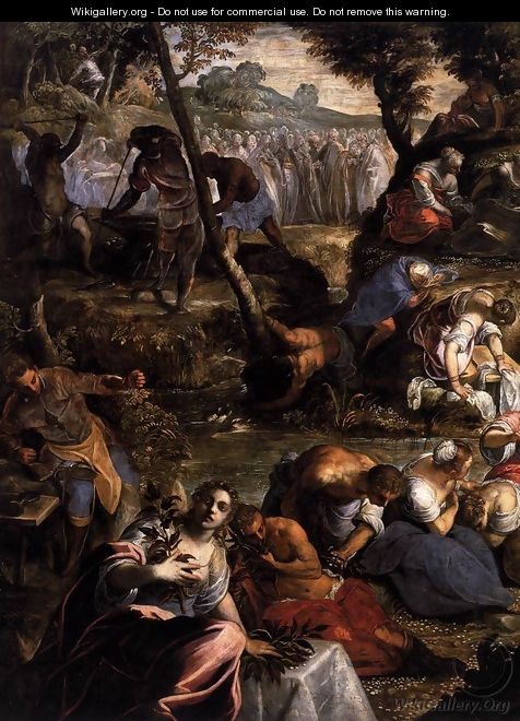 The Jews in the Desert (detail 1) - Jacopo Tintoretto (Robusti)