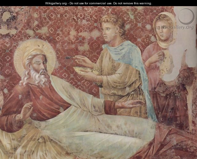 Isaac, Esau back - Giotto Di Bondone