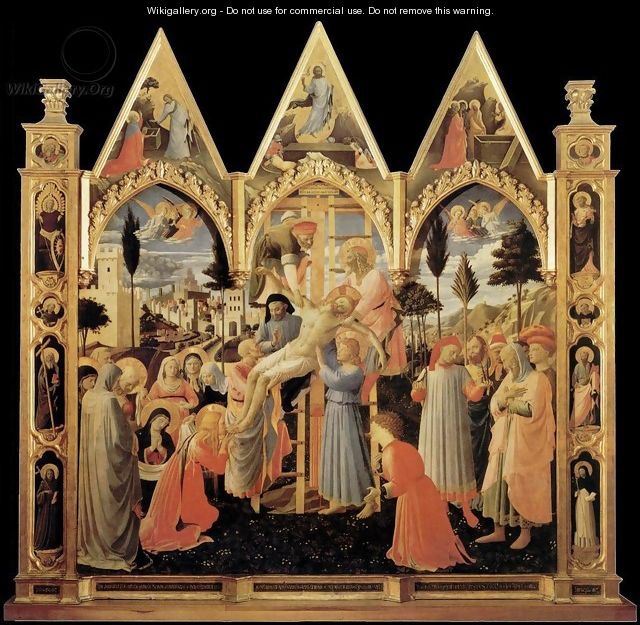 Deposition from the Cross (Pala di Santa Trinità) - Giotto Di Bondone
