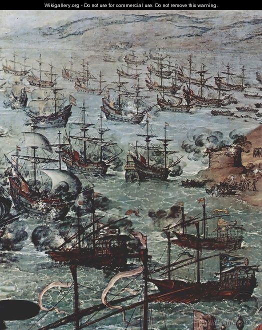 The Defense of Cádiz, detail - Francisco De Zurbaran