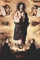 Immaculate Conception and two clergymen - Francisco De Zurbaran