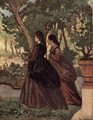 Two women in the garden of Castiglioncello - Giovanni Fattori