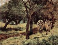 Two oxen in the olive grove - Giovanni Fattori