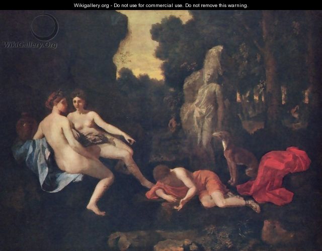 Narcissus and Echo - Nicolas Poussin