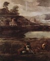 Landscape with Pyramos and Thisbe, detail - Nicolas Poussin