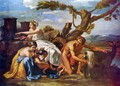 Jupiter as a child of the goat Amalthea nourished - Nicolas Poussin