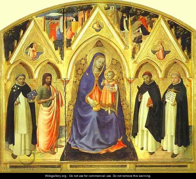 San Pietro Martire Triptych - Angelico Fra