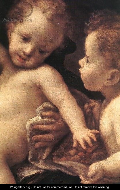 Virgin and Child with an Angel (Madonna del Latte)(detail 2) - Correggio (Antonio Allegri)