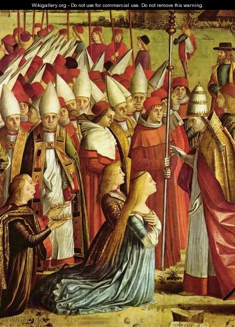 The Pilgrims Meet the Pope (detail 1) - Vittore Carpaccio