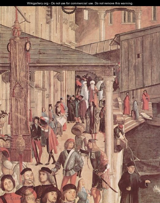 The miracle of the holy cross Reliquie, detail 2 - Vittore Carpaccio