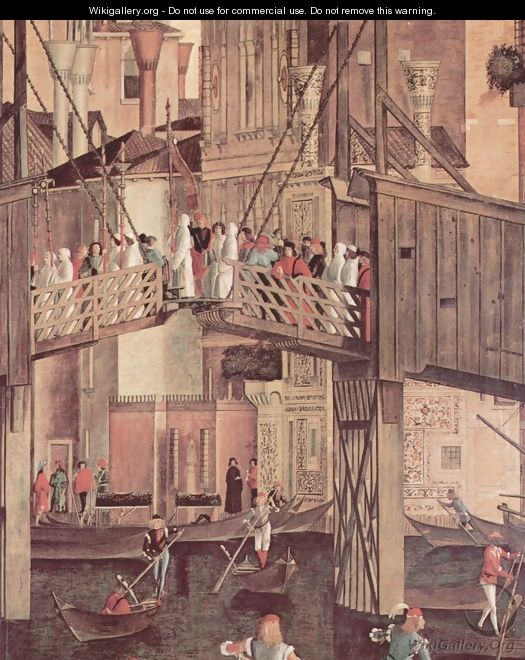 The miracle of the holy cross Reliquie, detail 1 - Vittore Carpaccio