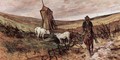 Mounted shepherd and cows - Giovanni Fattori