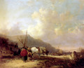 A Busy Beach Scene - William Joseph Shayer