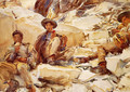 Carrara, Workmen - John Singer Sargent