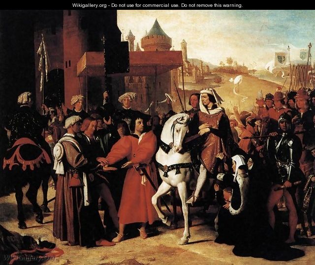 The Entry of the Future Charles V into Paris in 1358 - Jean Auguste Dominique Ingres