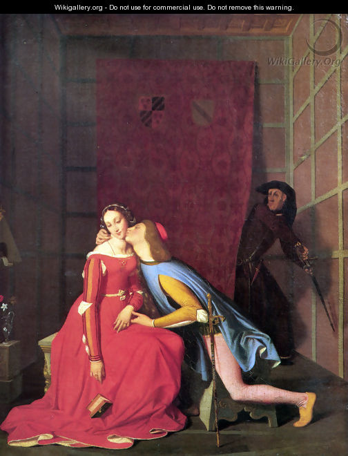 Paolo and Francesca - Jean Auguste Dominique Ingres Paolo and Francesca - Jean Auguste Dominique Ingres
