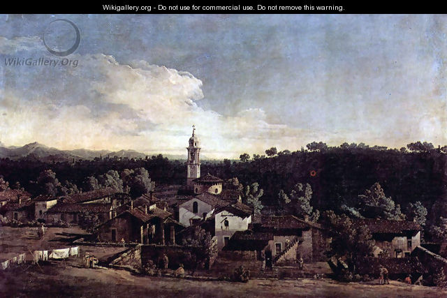 The village Gazzada, View from the south (Vedute of Gazzada) - (Giovanni Antonio Canal) Canaletto