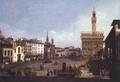 La Piazza della Signoria a Firenze - (Giovanni Antonio Canal) Canaletto