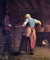 Frau beim Brotbacken - Jean-Francois Millet