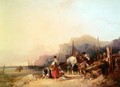 Unloading The Catch, Near Benchurch, Isle Of Wight - William Joseph Shayer