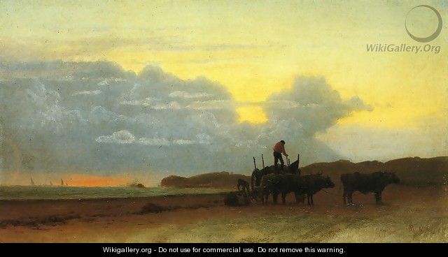 Coastal View, Newport - Albert Bierstadt