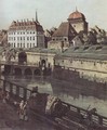 View of Dresden, the fortress plants in Dresden, fortified with trenches bridge between Wilschen gate pillar and pos - (Giovanni Antonio Canal) Canaletto